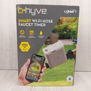 Orbit B-hyve Smart Wi-Fi Hose Faucet Timer Gray 21004 App Control Flow Meter